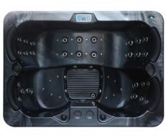 SOLDES - SPA 4 personnes THEMISE II - Noir nacré - 46 jets - l210 x L152 x H78 cm