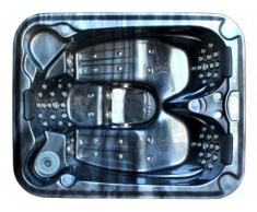 Spa 3 personnes FIDJI II noir - 65 jets - L199*P85*l161 cm