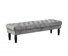 Banc RINALDO - Velours gris
