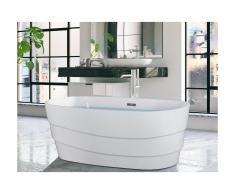 Baignoire îlot design DOMINIKA - 200L - 150*72*58 cm - Blanche