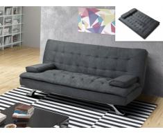 Canapé clic-clac en microfibre MIAMI - Gris