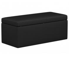 Banc coffre MADELY en simili - noir
