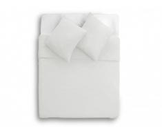 Parure de lit FIGUIERA - Housse de couette 240x220cm + 2 taies 65x65cm - 100% lin - Blanc