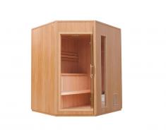 Sauna Traditionnel Finlandais 3/4 places Gamme prestige ODENSE II - L150*P150*H200 cm