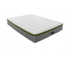 Matelas ressorts ensachés 7 zones mémoire de forme visco carbone MANDEVILLA de NATUREA - ép.25cm - 160 x 200 cm