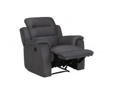Fauteuil relax microfibre SIMONO - Anthracite