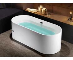 Baignoire îlot design KATOUCHA - 222 L - 75*170*58cm - Blanche