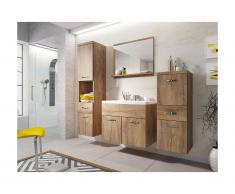 Ensemble CLAUDIA - meubles de salle de bain - effet bois