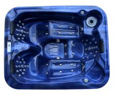 Spa 3 personnes FIDJI II bleu - 65 jets - L199*P85*l161 cm