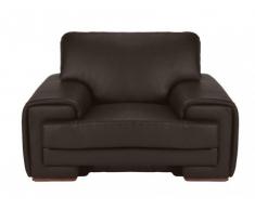 Fauteuil cuir supérieur HUDSON III - Chocolat