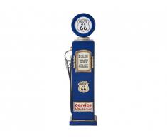 Lampe de décoration et range-CD ARIZONA - H.95 cm - coloris bleu