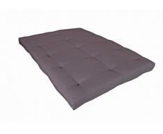 Futon 140x190cm - COTON traitement téflon - SHIVA de DREAMEA - Taupe