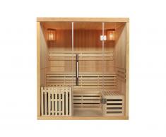 Sauna traditionnel Finlandais 4/5 places KOLDING - 180x160x200cm - Equipé de leds
