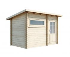 Sauna d'extérieur 4 à 6 places - 2 pièces - OREBRO - L330 x H265 x l200 cm