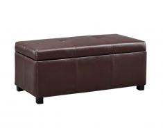 Banc coffre simili FILIPPO - Chocolat