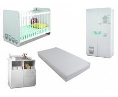 Pack Toute ma chambre bébé - Collection PIPOU + matelas 60x120 cm