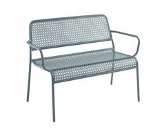 Banc de jardin NAJAC en métal - Anthracite