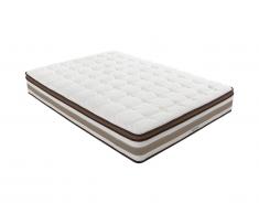 Matelas ressorts ensachés 7 zones et mémoire de forme et latex SOUVERAIN de DREAMEA - ép.26cm - 160 x 200 cm