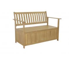 Banc de jardin en acacia avec coffre de rangement - NEIVA