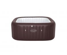 Spa gonflable 5 ou 7 places EFATE de BESTWAY - L201 x P201 x H80 cm - 180 buses d'air - Marron