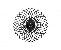Applique murale en métal FOLINA - D. 50 cm - Noir