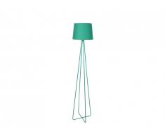Lampadaire trépied style design COLORIAGE - métal et tissu - H. 153 cm - Vert