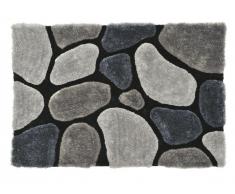 Tapis shaggy à poils longs PIETRA gris - 120 x 170 cm