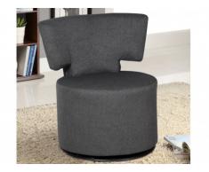 Fauteuil pivotant en tissu DARIUS - Anthracite