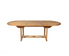 Table à manger de jardin extensible BYBLOS - Teck - L180-240cm