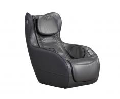 Fauteuil massant ADRASTEE en simili - Option Bluetooth - Anthracite