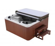 SPA 6 places gris granité Gamme prestige ULYSSE IV - 132 jets - l220 x L220 x H97 cm - Système Balboa