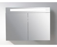 Armoire de toilette à miroir lumineux ISAURA - L80 x H60
