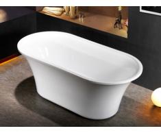 Baignoire îlot design NOEMIE - 182 L - 75*150*58cm - Blanche