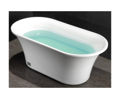 Baignoire îlot design NOEMIE - 182 L - 150*75*58cm - Blanche
