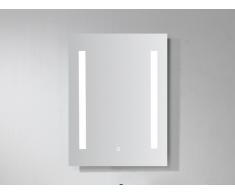 Miroir de salle de bain lumineux rectangle à leds ABRIL - L60 x H80 cm