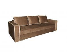 Canapé convertible en tissu marron MOLISE