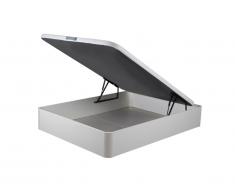 Sommier coffre ONIRY en simili de DREAMEA Play - 140 x 190 cm - Blanc mat