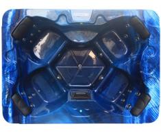 SPA 4 personnes LULA II bleu - 16 jets - l210 x L152 x H78 cm