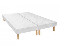 Pack sommiers déco tapissiers 14 lattes multiplis PANACEA de DREAMEA 2 x 90 x 200 cm