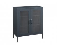 Vitrine COVENT - 2 portes - Acier et Verre - Anthracite