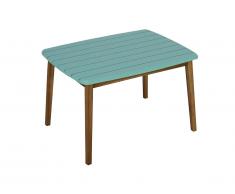 Table de jardin pour enfant en acacia bleu - GOZO