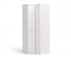 Armoire d'angle ALRIK - 2 portes - L.93cm - Blanc