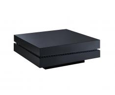 Table basse LYESS - MDF laqué noir - LEDs
