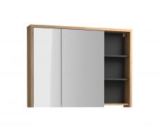 Armoire murale de salle de bain coloris naturel - 100 cm - PURNAL