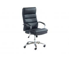 Fauteuil de bureau BUGGY - Simili noir - Hauteur ajustable