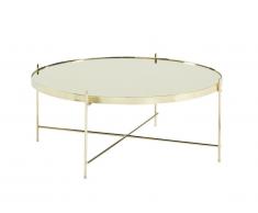 Table basse MARCIA - Miroir & Métal - Doré