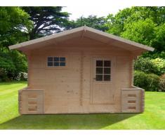 Sauna d'extérieur 4/5 places KEVEREI III - 2 pièces - L400*H246*P220cm