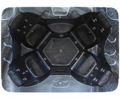 SPA 4 personnes LULA II noir nacré - 16 jets - L210 x P152 x H76 cm - Système BALBOA