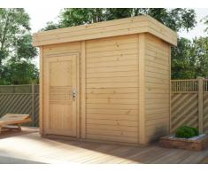 Sauna d'extérieur 3/4 places LAGERTA - 2 pièces - L253*P203*H259 cm