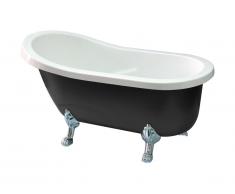Baignoire îlot rétro EGEE II - 171L - 145*74*77cm - Noir